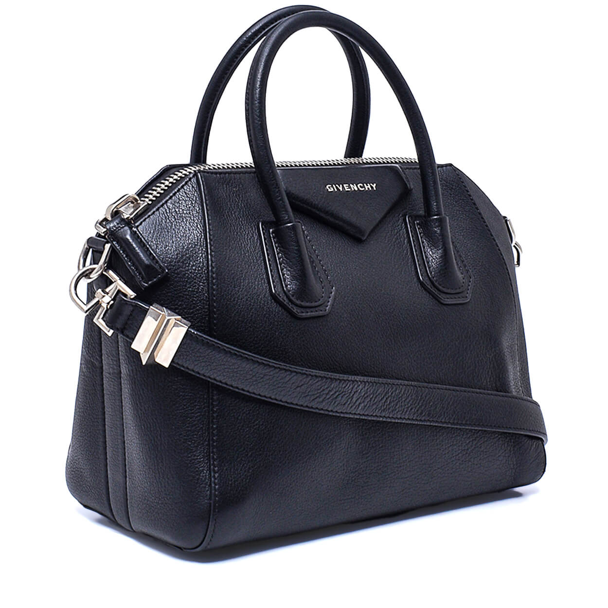 Givenchy - Black Calfskin Leather Small Antigona Bag